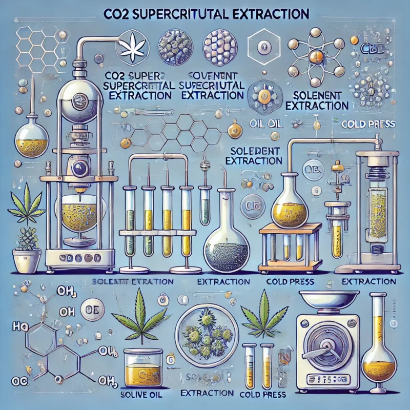 Méthodes d'extraction du CBD