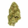 Fleur de cannabis Amnesia CBDX, avec des têtes compactes, résineuses et couvertes de trichomes brillants