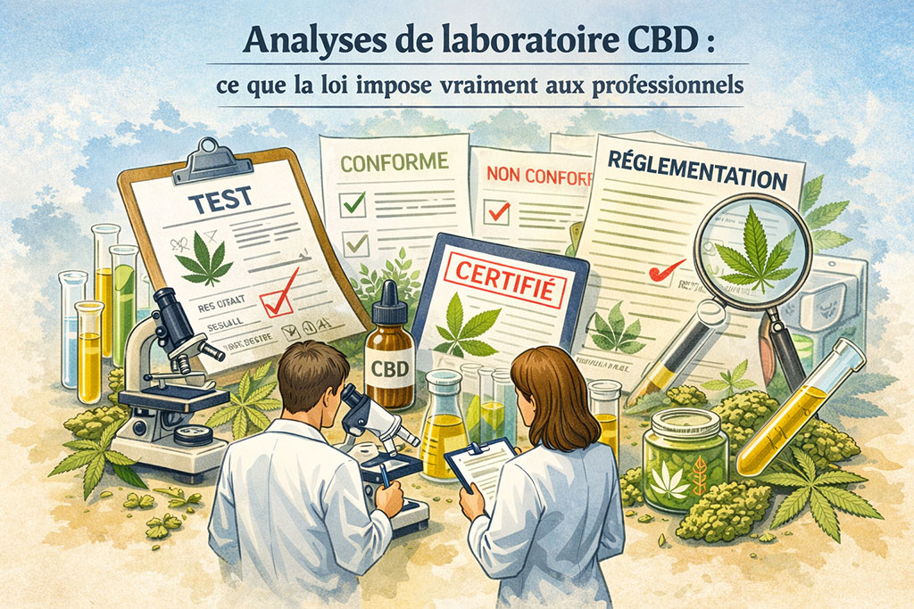 Analyses pour le CBD, la loi